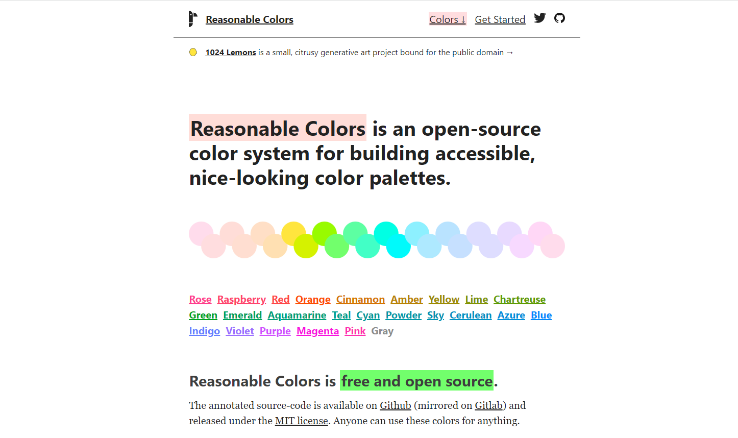 Reasonable Colors
