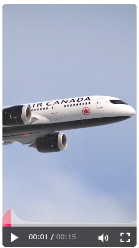 航空会社Air CanadaのTikTok広告