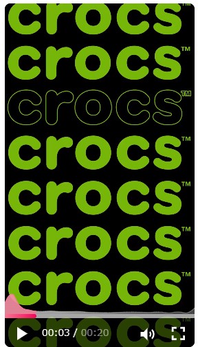 クロックスジャパン合同会社のcrocsを宣伝するインフィード広告