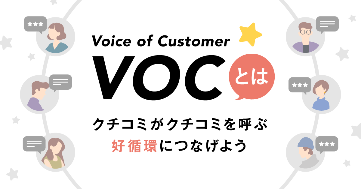 VOC（Voice of Customer）とは？クチコミがクチコミを呼ぶ好循環につなげよう