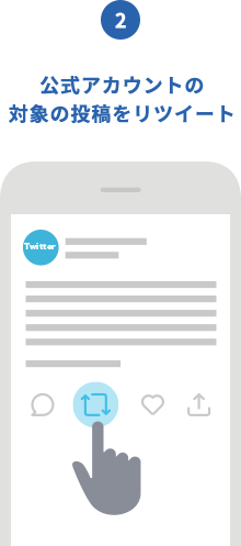 step2 指定ハッシュタグをつけてツイート Twitter画像