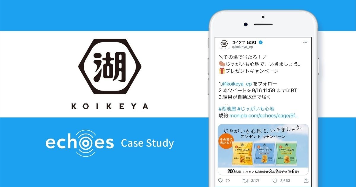 【サービス認知・コミュニケーション】湖池屋のechoes活用実績